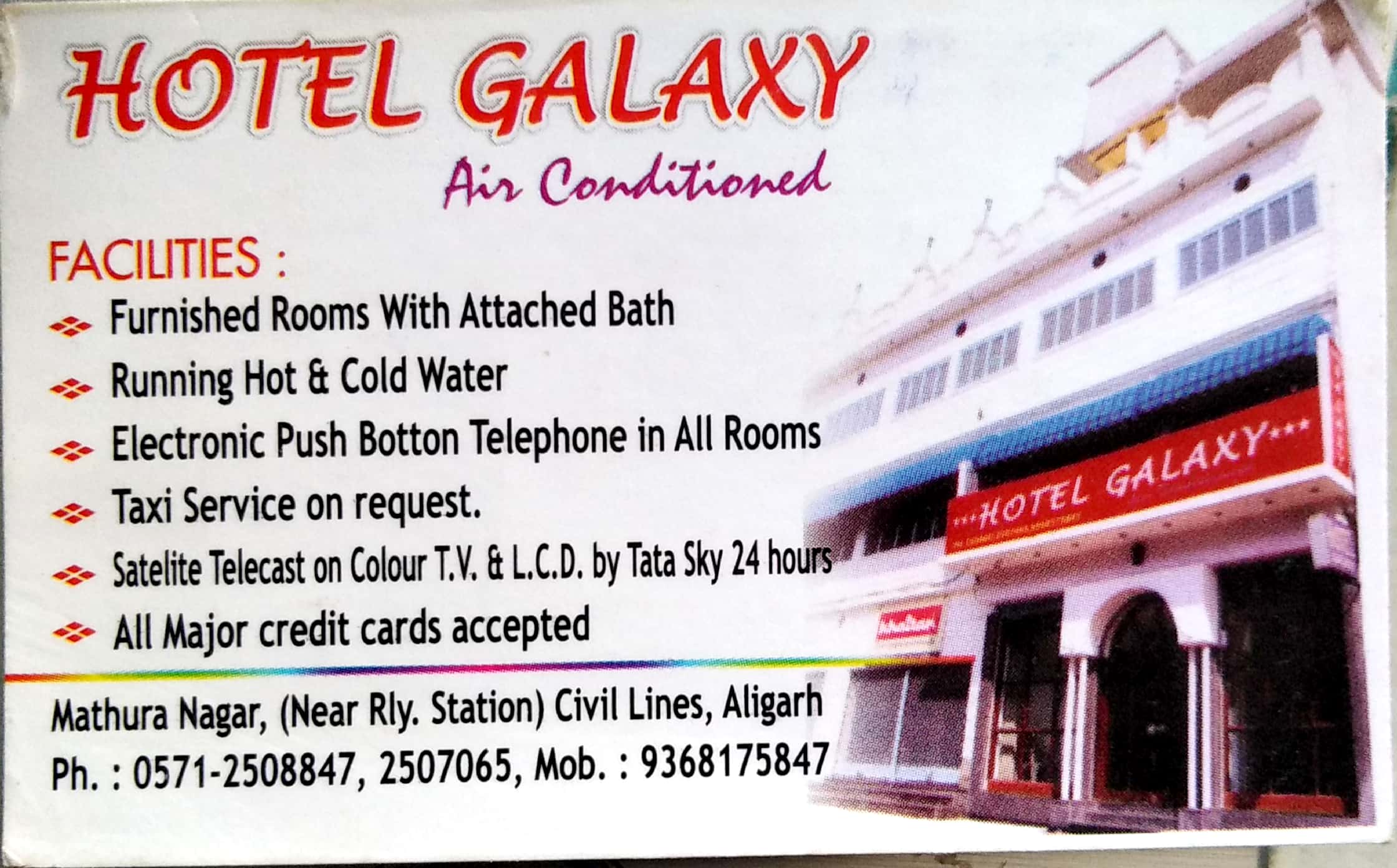 HOTEL GALAXY| BEST HOTEL IN ALIGARH FAINS-BAZAAR