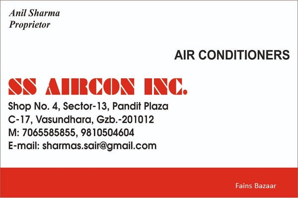 SS AIRCON INC. | AC REPAIR SHOP IN VASUNDHARA GHAZIABAD | BEST AIR CONDITIONER REPAIRING SHOP IN VASUNDHARA GHAZIABAD | UP |